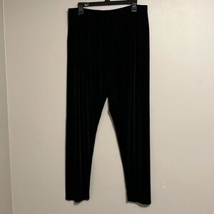 Chico’s Womens Classic 3 XL 16 Black Gothic Career Travelers Stretch Slinky Knit